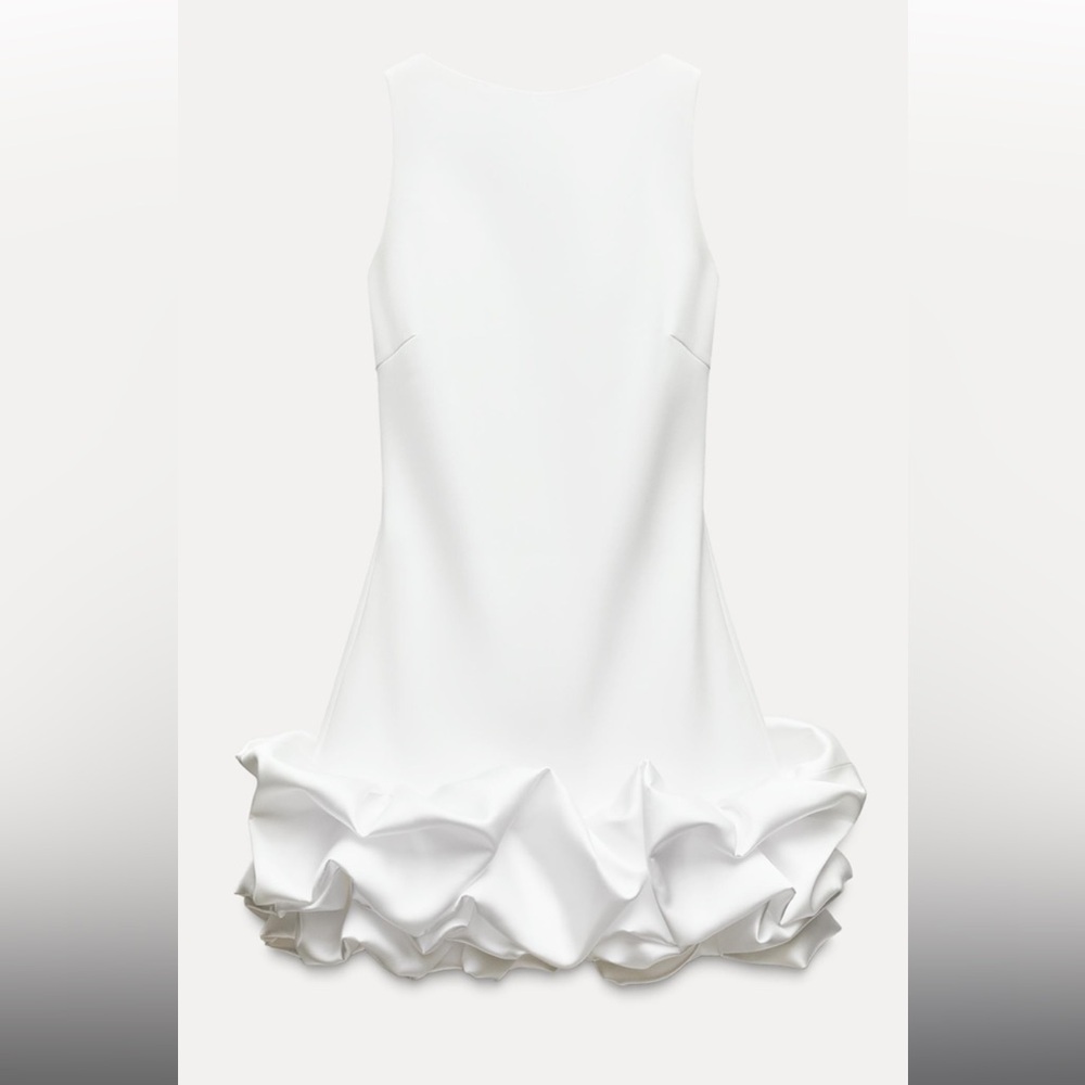 ZARA COMBINATION PUFF HEM JUMPSUIT DRESS